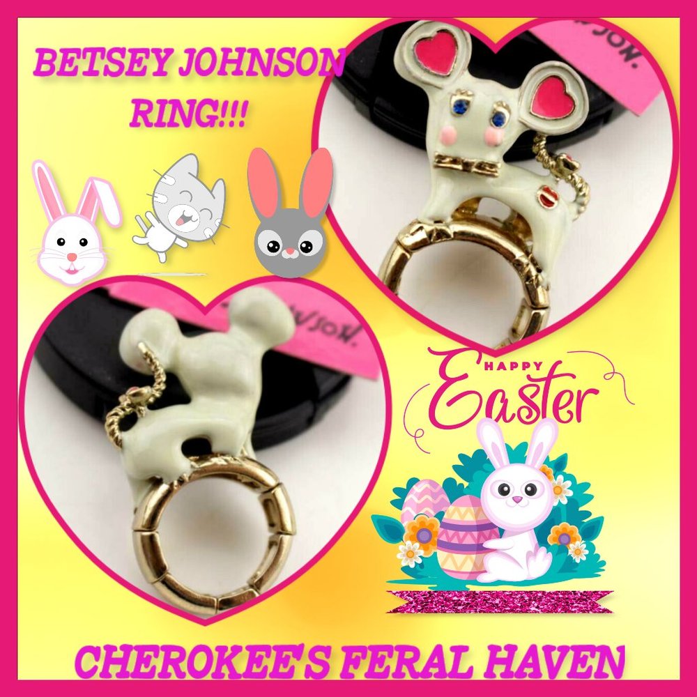 Betsey Johnson Lovely Mouse Ring
